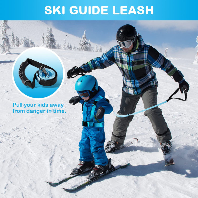 Ski and Snowboard Harness for Kids - Skiing Training Equipment with Backpack and Shock Absorbing Leashes for Beginners - BeesActive Australia