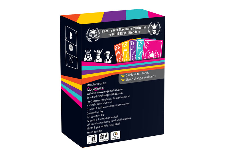 Royal Kingdom - A Strategic Card Game | Family Game for Kids and Adults | Ages 9-99 Years | for 2-6 Players - BeesActive Australia