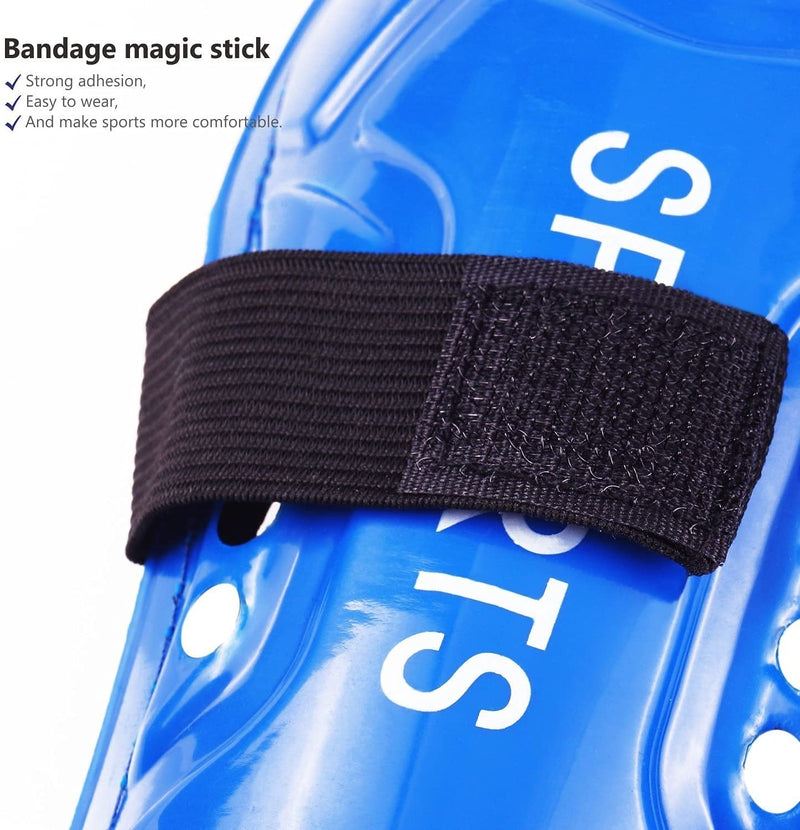 Geekism Sport Soccer Shin Guards Youth - 2 Pair 3 Sizes Shin Pads Child Calf Protective Gear 3-15 Years Old Girls Boys Toddler Kids Teenagers 1 Pack Blue + 1 Pack Black Shin Guards S 3'3 - 3'10 Tall - BeesActive Australia