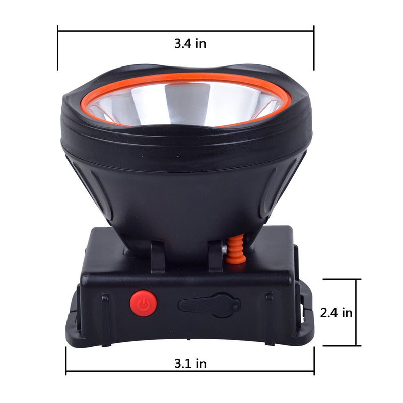 ODEAR Super Bright Adjustable Rechargeable Headlamp Flashlight Torch HeadLamp for Mining Camping Hiking Fishing white light - BeesActive Australia