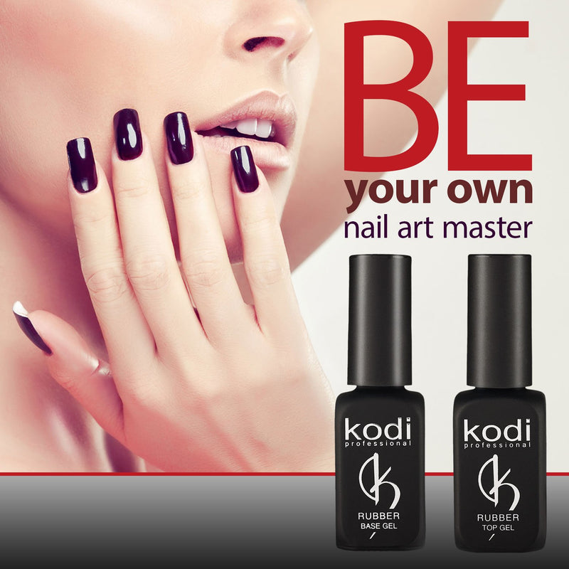 Professional Rubber Top Gel By Kodi | 12ml 0.42 oz | Soak Off, Polish Fingernails Coat Kit | For Long Lasting Nails Layer | Easy To Use, Non-Toxic & Scentless | Cure Under LED Or UV Lamp - BeesActive Australia