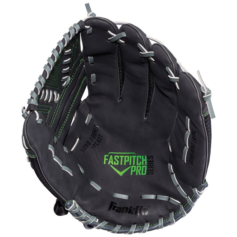 [AUSTRALIA] - Franklin Sports Fastpitch Pro Series Softball Gloves – Right or Left Hand Throw – Adult and Youth Sizes – 11in, 11.5in, 12in, 12.5in and 13in Size Mitts Lime 12" 