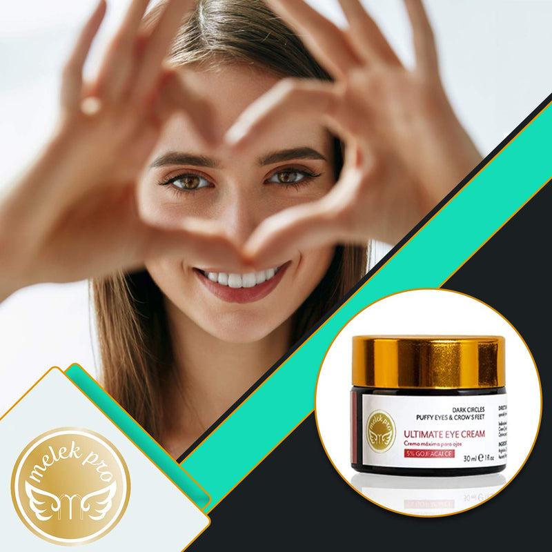 Melek Pro Ultimate Eye Cream - 100% Organic Vegan and Anti-aging Eye Cream for Dark Circles, Wrinkles and Puffiness - BeesActive Australia