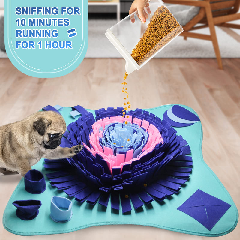 PET ARENA Snuffle Mat for Dogs - 25" x 25’’ Dog Snuffle Mat Interactive Feed Game for Boredom, Encourages Natural Foraging Skills and Stress Relief for Small/ Medium/ Large Dogs - BeesActive Australia