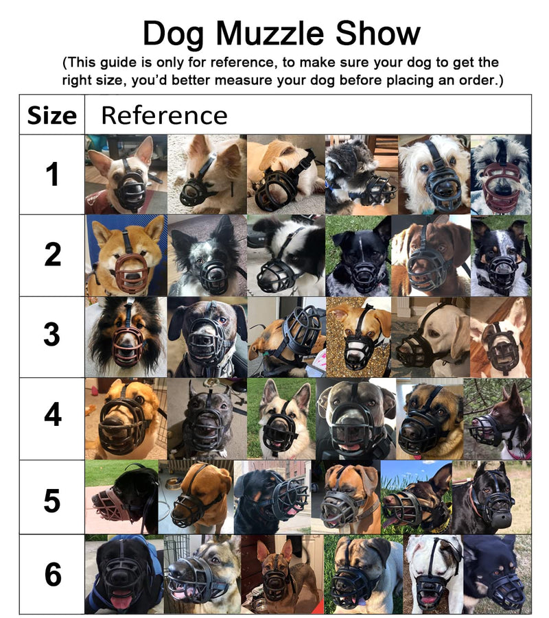 Mayerzon Dog Muzzle, Basket Breathable Silicone Dog Muzzle for Anti-Barking and Anti-Chewing Size2-9/3.2in Black - BeesActive Australia