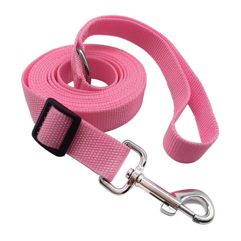 TAIAN Adjustable Nylon Dog Leash, 6FT/10 FT Long Dog Leashes for Small Medium Large Dogs 1 in x 10 ft Pink - BeesActive Australia