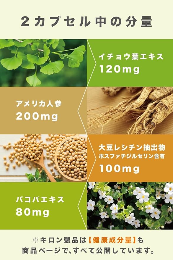 [Concentration, Study, Motivation, Calm Daily Supplement] Chiron COOL SWITCH Ginkgo Biloba 120mg Phosphatidylserine Soybean Extract 100mg American Ginseng 200mg Bacopa 16mg as Bacopa Saponin 2cap Syne - BeesActive Australia