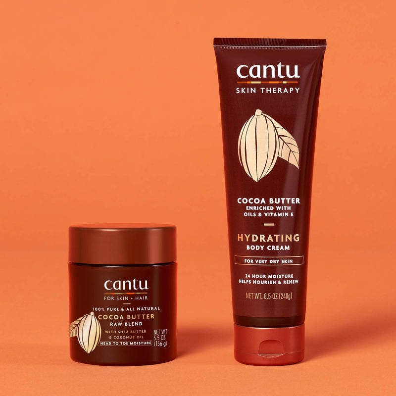 Cantu Skin Therapy Hydrating Raw Blends Body Butter, Cocoa Butter, Shea Butter and Coconut Oil, 5.5 Ounce - BeesActive Australia