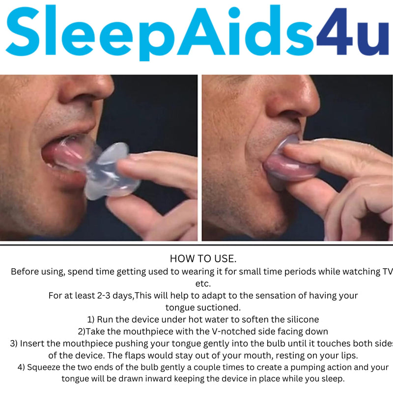Tongue Retainer Anti-Snore Devices | Teeth Grinding Guard | Stop Snoring Aid | Anti-Snoring Solutions | OSA Sleep Apnoea Relief | Recommended by NHS/ENT Consultants - BeesActive Australia