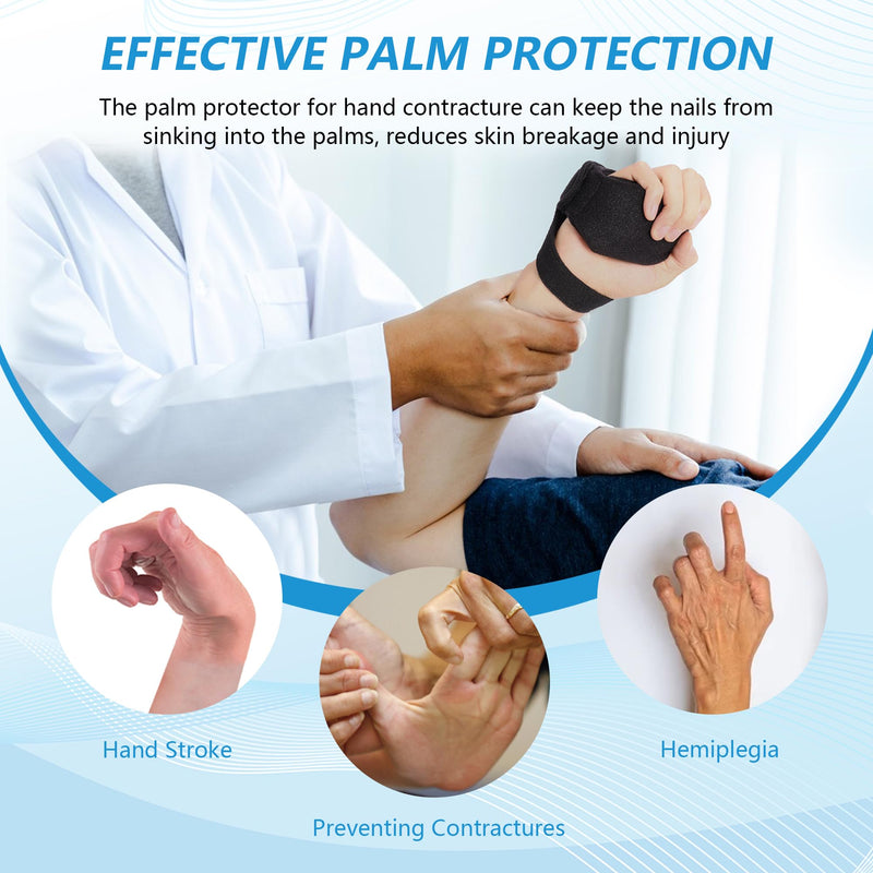 Joingood Palm Grip Palm Protector for Hand Contracture Finger Contracture Cushion for Rehabilitation Stroke Hemiplegic Arthritis Skin Breakdown Comfortable Contracture Prevention Pad for Patient Rehab - BeesActive Australia