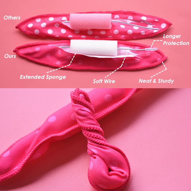 Heatless Hair Curlers Soft Sleep Foam Hair Rollers Pillow Sponge Rollers DIY Sponge Hair Styling Rollers Tools for Women Girls (10 Pack) - BeesActive Australia