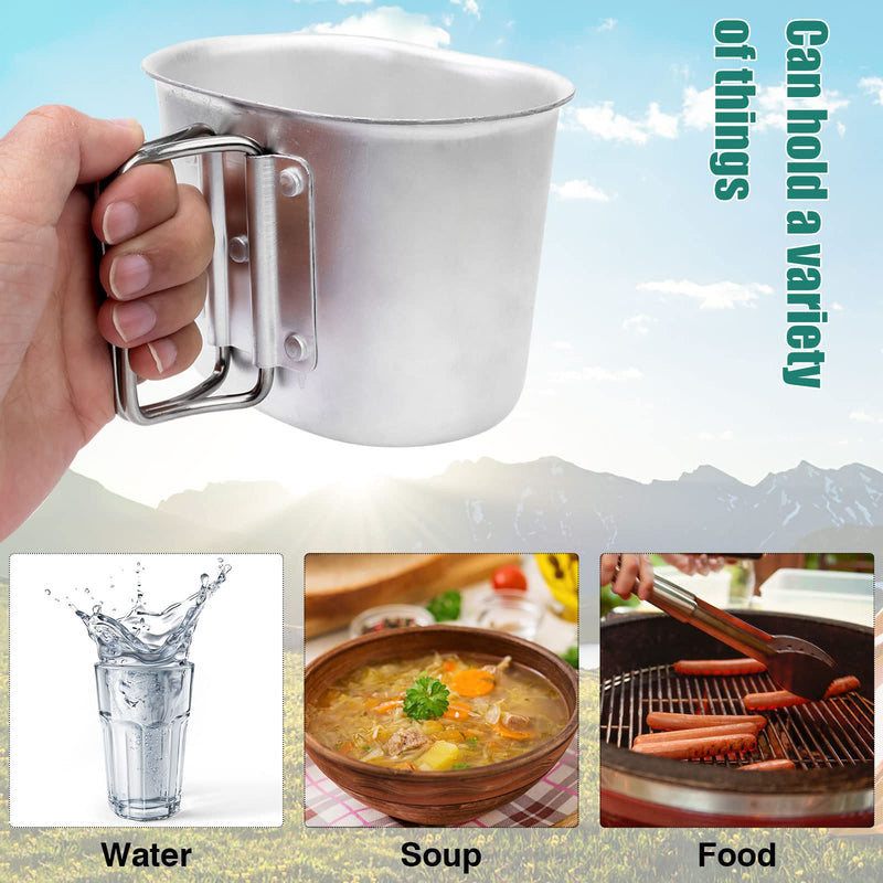 1 Quart Canteen Kit Portable Canteen Hydration Canteens Water Bottle with Reinforced Nylon Bottle Pouch Cover Bag,Aluminum Cup and Waist Belt for Backpacking Hiking Camping Climbing Outdoor Activities - BeesActive Australia