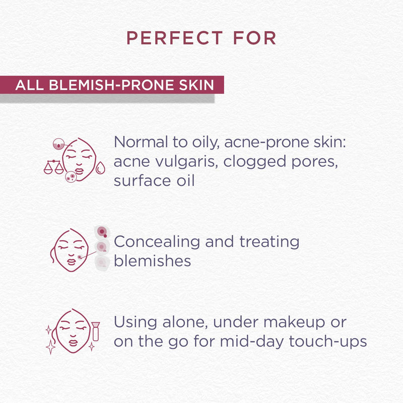 Glytone Acne Tinted Spot Treatment with 8% Sulfur, 2% Resorcinol, Tinted Cream Formula to Conceal Blemishes, Oil-Free, Non-Comedogenic, 1 oz. - BeesActive Australia