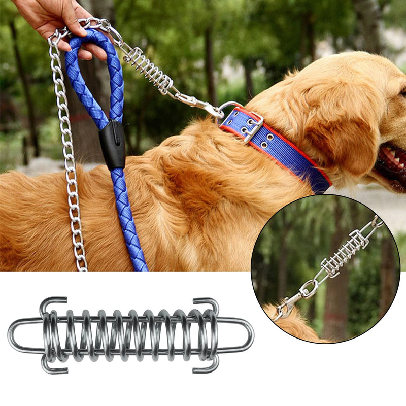 SUUJI Dog Leash Shock Absorbing Spring - 4 Pcs 304 Stainless Steel Dog Cable Tie Out Buffer Spring for Dog Run Or Training,Heavy Duty Tent Rope Fixed Buckle Tensioner for Outdoor Hiking Camping - BeesActive Australia