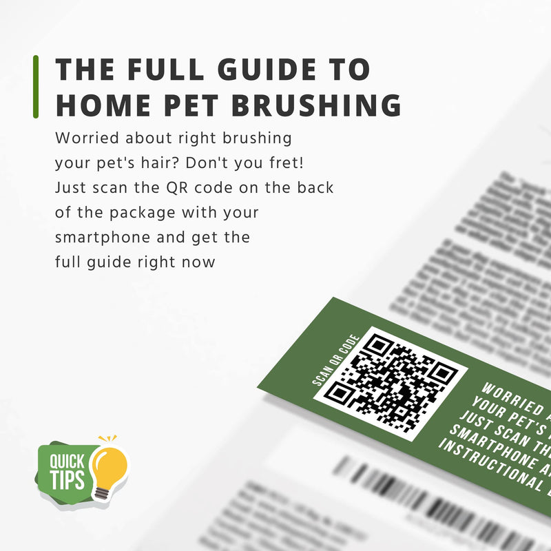 Undercoat Rake for Dogs & Cats - Double Sided Comb for Detangling and Removing Knots - 2 Sided Dematting Tool - Deshedding Brush for Grooming Pets with Long Hair Prone to Matting - Ebook Guide - BeesActive Australia