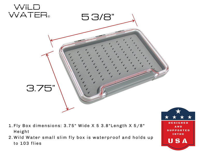 Wild Water Fly Fishing 48 Piece Premium Nymph Fly Assortment with Small Thin Fly Box for Trout, Panfish, Crappie, Sunfish - BeesActive Australia