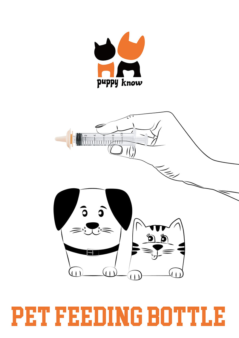 Pet Feeding Bottle for Kitten and Puppy 20cc Kitten Syringe Nipple 250cc and 100cc Nursing Bottles for Newborn Rabbits, Small Animals - BeesActive Australia