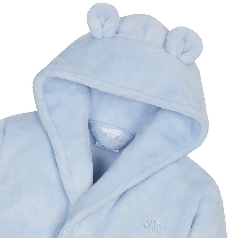 STC Stores Babies / Boys / Girls Novelty or Plain Hooded Dressing Gowns / Bathrobes ~ Newborn to 2 Years Blue - Fleece 0-6 Months - BeesActive Australia