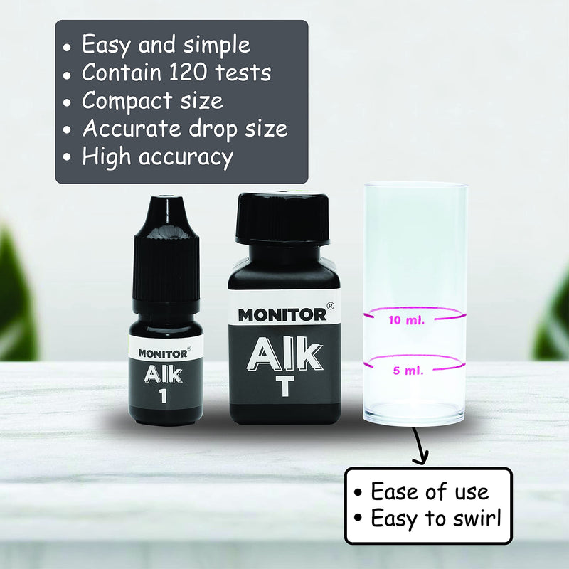 Generic Monitor Alkalinity Test KIT (120 Tests) - Monitor Aquarium & aquaculture Water Quality - BeesActive Australia