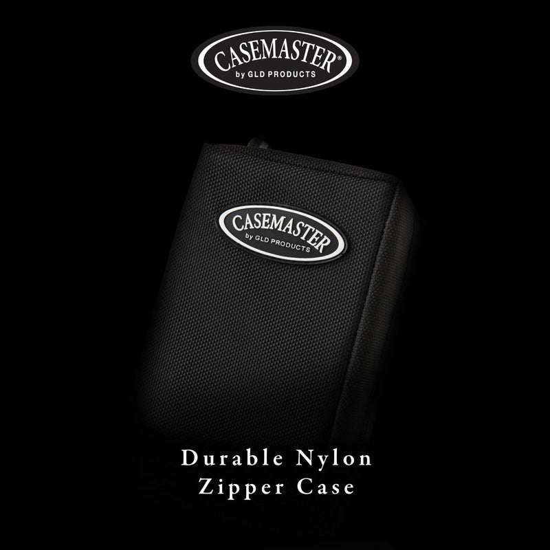 [AUSTRALIA] - Casemaster Classic Nylon Dart Carrying Case for Steel and Soft Tip Darts, Holds 6 Darts Numerous Other Accessories via Generous Storage Pockets, Tubes and Boxes 