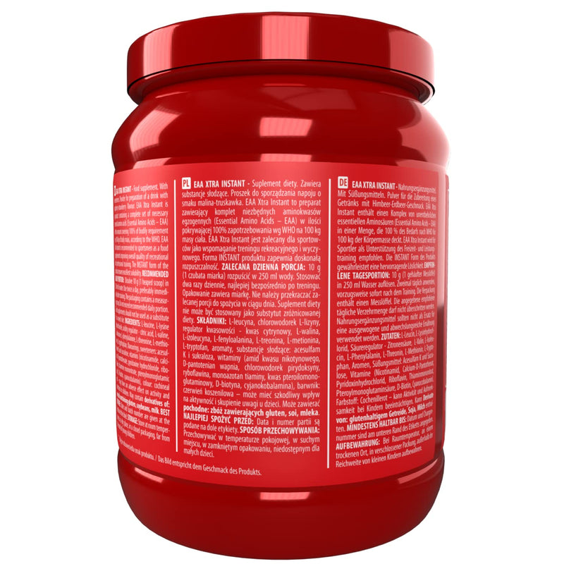 Activlab Eaa Xtra Instant 500g - Strawberry Raspberry Flavour | Essential Amino Acids with B Vitamins | Workout Supplement for Men, Women, Athletes | Muscle Recovery, Performance Boost | UK, PL - BeesActive Australia