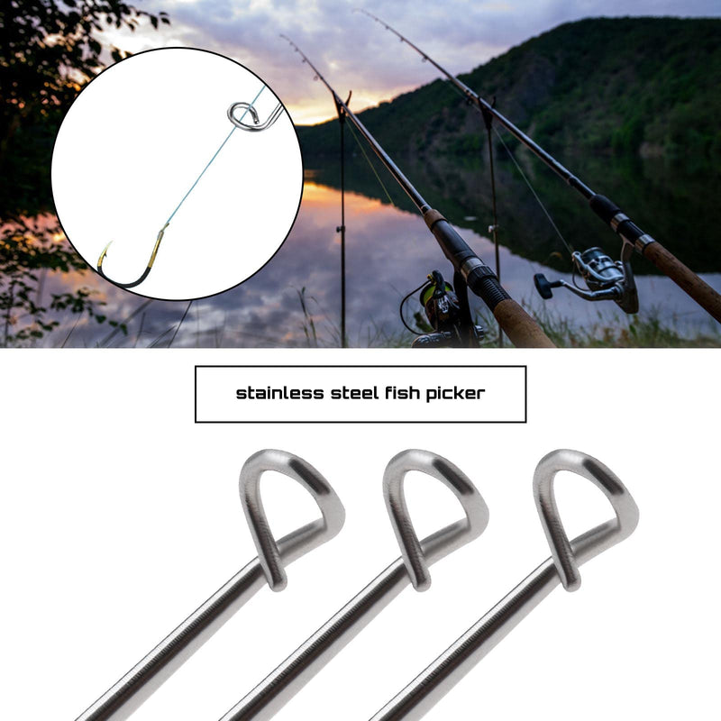 5PCS Fishing Unhooking Disgorger Stainless Steel Portable Fishing Hook Remover Hook Detacher Hook Extractor Fishing Accessories - BeesActive Australia
