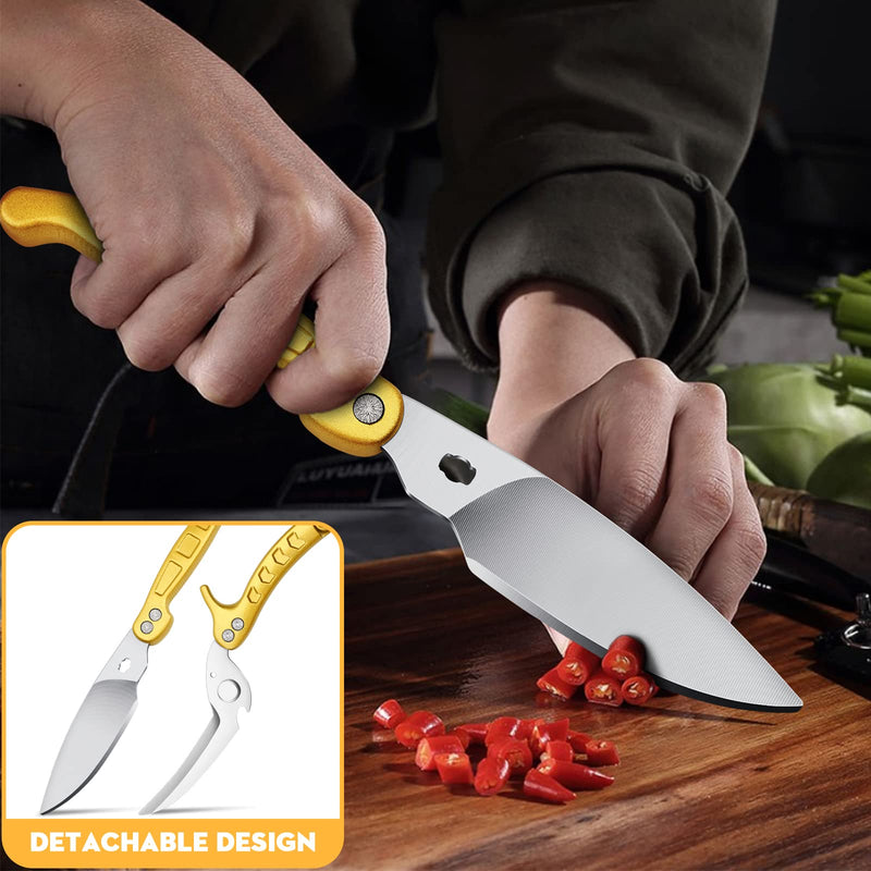 Poultry Shears, Germany Detachable Heavy Duty Kitchen Scissors, Golden Kitchen Shears With Knife Bottle Opener Gift Box, Multipurpose Kitchen Shears For Cooking Chicken Meat Turkey Thanksgiving Germany Detachable Poultry Shear - BeesActive Australia