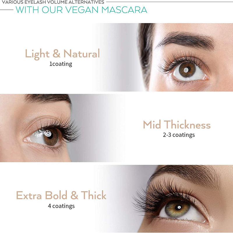 Mascara | Waterproof Extra Long Lash Eyelashes | Thick,Voluminous Eyelashes | Long Lasting | Smudge-proof | All Day Exquisitely , for Charming Eye Makeup (Black) - BeesActive Australia