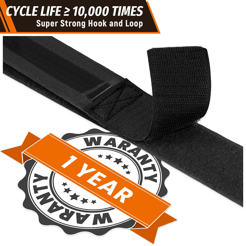 Boncas Adjustable Bike Rack Strap Bicycle Wheel Stabilizer Straps with Innovative Gel Grip Keep The Bicycle Wheel from Spinning 24" Black 2 Pcs - BeesActive Australia