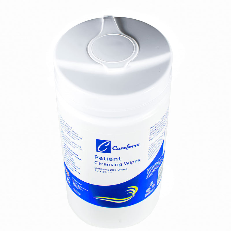 Careform Large Patient Cleansing Adult Wet Wipes - Full Body Wipes No Rinsing Required - 200 Wipes - BeesActive Australia