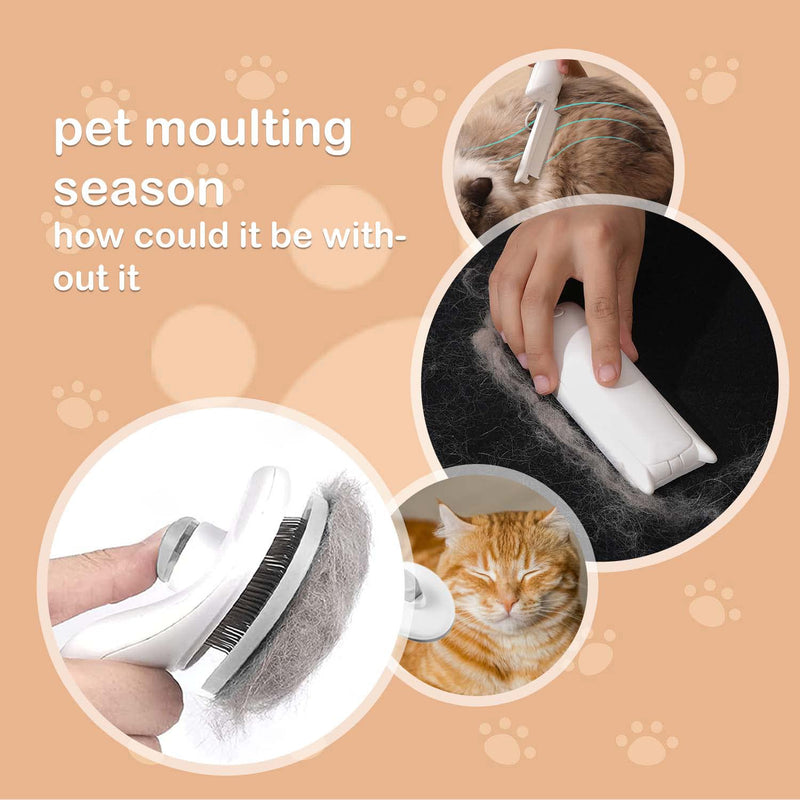 Crafterlife Pet Grooming Tools Set for Indoor Cat Dog Grooming Shedding Grey, White - BeesActive Australia
