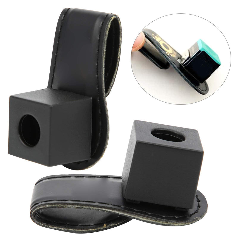 2Pcs Billiard Chalk Holder,Pocket Pool Chalk Holder Cue Magnetic Belt Clip Compact And Delicate Stitching Billiards Accessories - BeesActive Australia