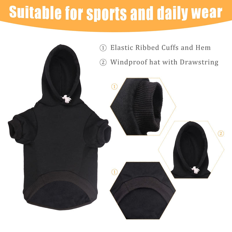 Dog Hoodie Security Dog Sweater Soft Brushed Fleece Dog Clothes Dog Hoodie Sweatshirt with Pocket for Small Medium Large Dogs - BeesActive Australia