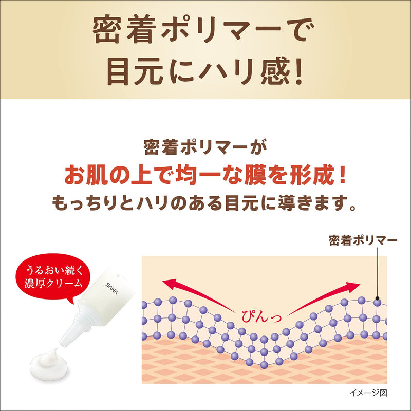 SANA Nameraka Isoflavone Wrinkle Eye Cream N 20g Japan - BeesActive Australia