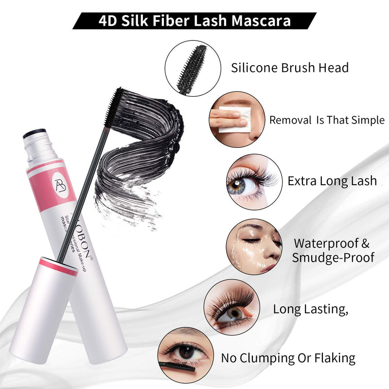 Mascara | Waterproof Extra Long Lash Eyelashes | Thick,Voluminous Eyelashes | Long Lasting | Smudge-proof | All Day Exquisitely , for Charming Eye Makeup (Black) - BeesActive Australia