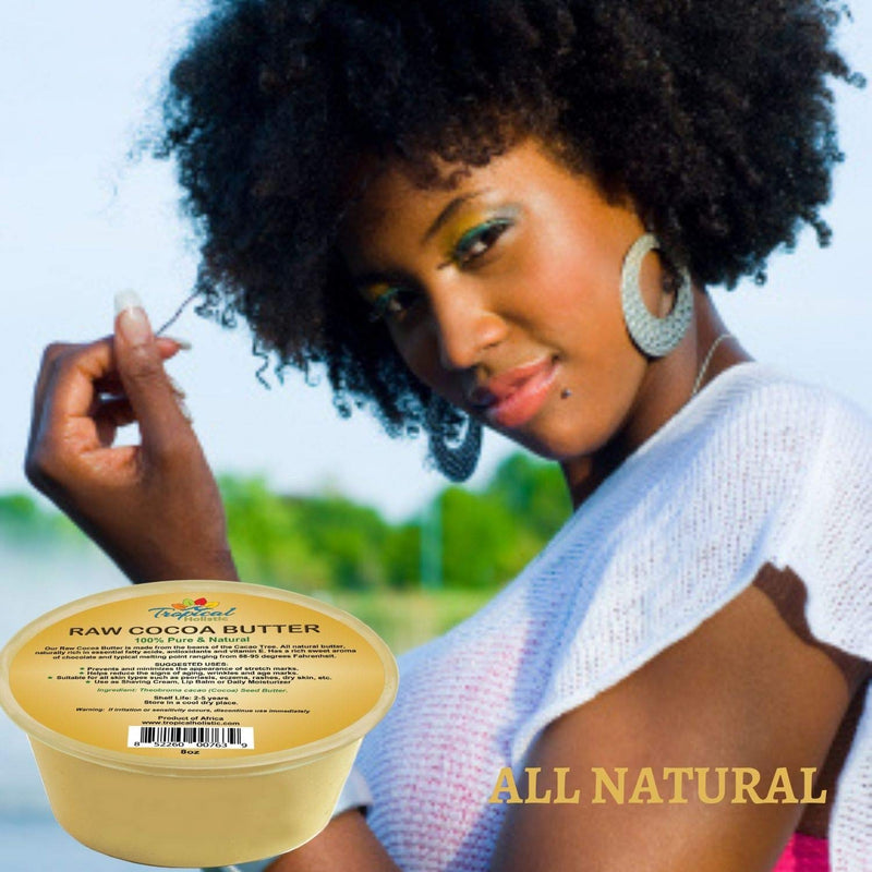 100% Pure Cocoa Butter Raw 8oz– All-Natural Cocoa Butter – Pure and Raw African Cocoa Butter for Scars, Wrinkles, Stretch Marks, Blemishes – Rich in Antioxidants and Vitamin E - BeesActive Australia