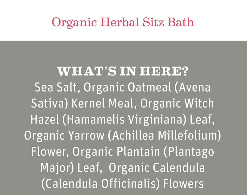 Organic Herbal Sitz Bath by Earth Mama | Soothing Soak for Pregnancy and Postpartum Care, 6-Count (2-Pack) - BeesActive Australia