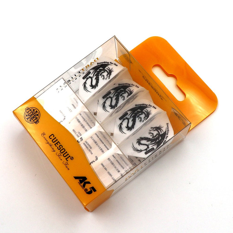 CUESOUL ROST Integrated Dart Shaft and Flights Standard Shape/Pear Shape/Big Wing Shape Shaft Length 28mm-Big Wing Shape-White Dragon - BeesActive Australia