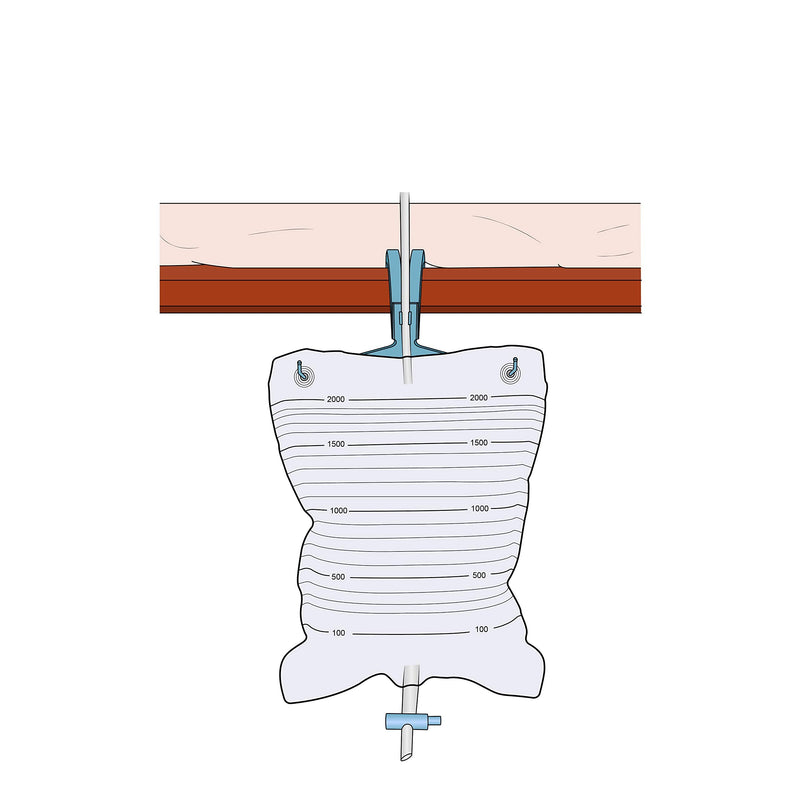E&E Catheter Bag Hanger - Catheter Night Bag Stand - Plastic Hanger for Urine Drainage Bag - Bag Hanger 2L Holding Capacity (1) 1 - BeesActive Australia