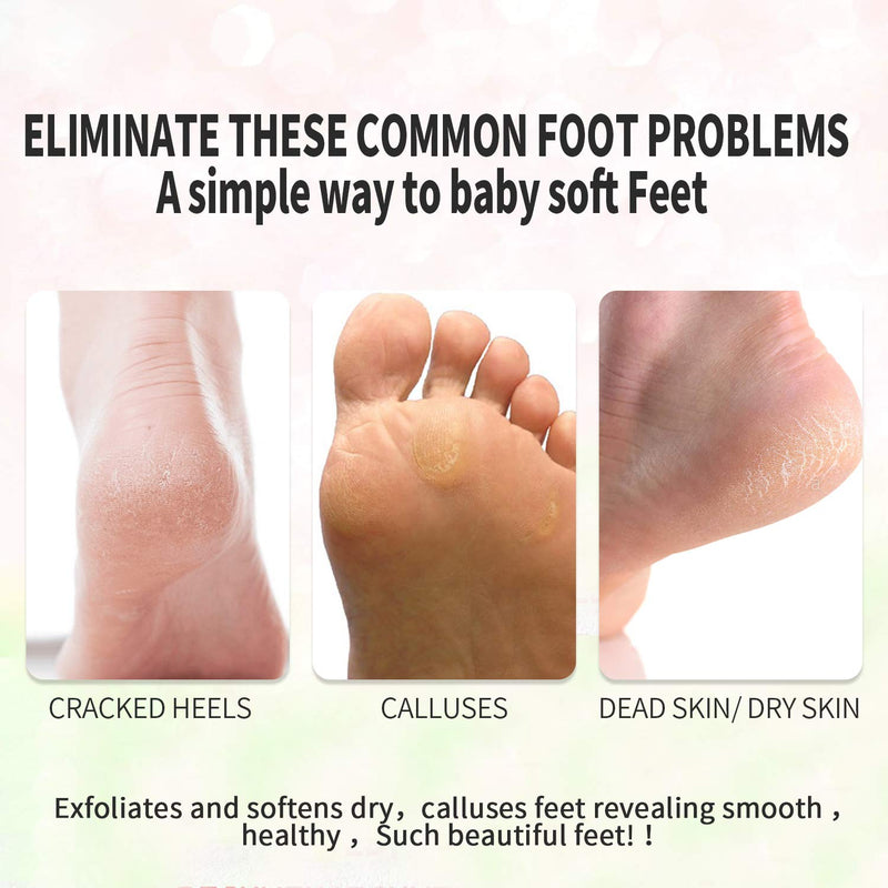 Foot Peel Mask 2 Pairs,For Cracked Heels,Dead Skin & Calluses - Make Your Feet Baby Soft & Get a Smooth Skin,Exfoliating Peeling Natural Treatment - BeesActive Australia