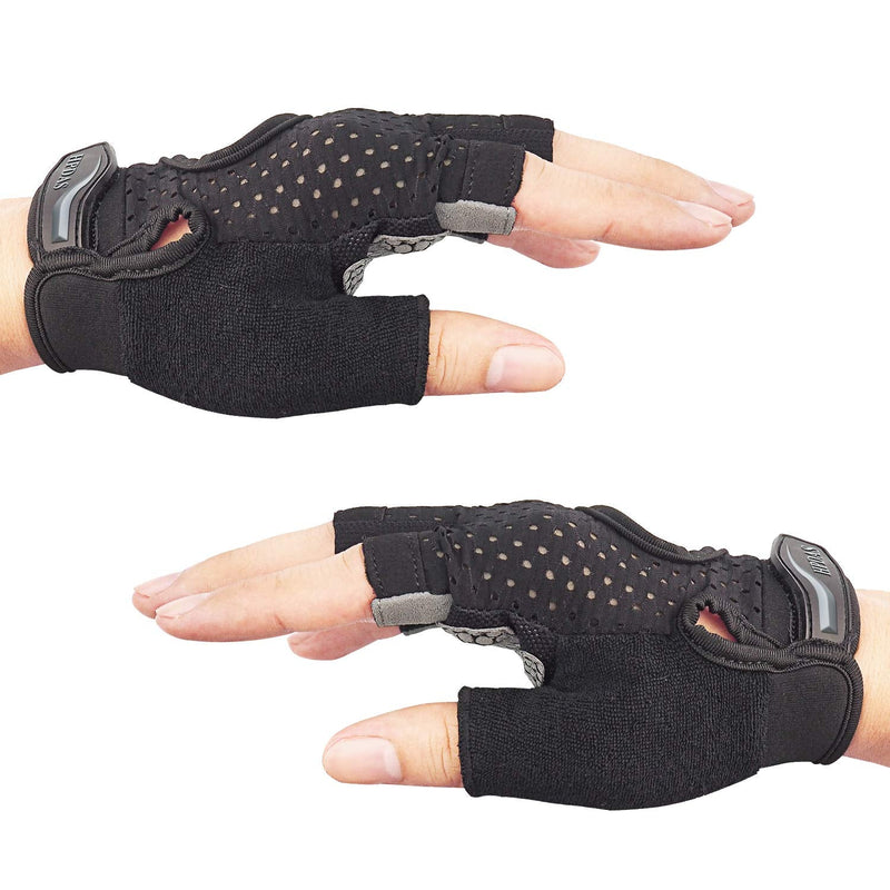 Hopedas Workout Gloves Weight Lifting Gloves Palm Support Protection for Men Women, Exercise Gloves Sports for Training, Fitness, Gym, Black Small - BeesActive Australia