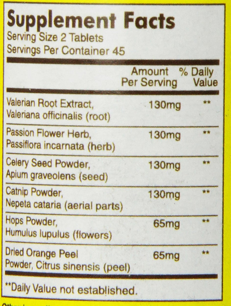 Mason Natural Relax & Sleep with a Natural Herbal Formula That Contains Valerian Root & Passiflora Extract Tablets 90-Count Bottles (Pack of 3) - BeesActive Australia