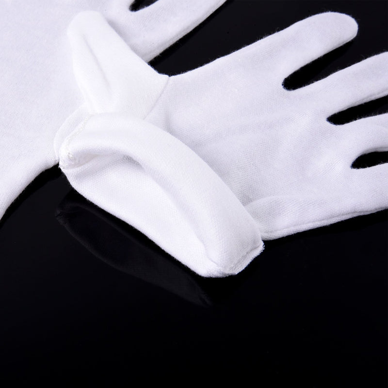 Mudder 6 Pairs Cosmetic Gloves Hand Spa Gloves for Moisturizing, White (L Size) L Size - BeesActive Australia