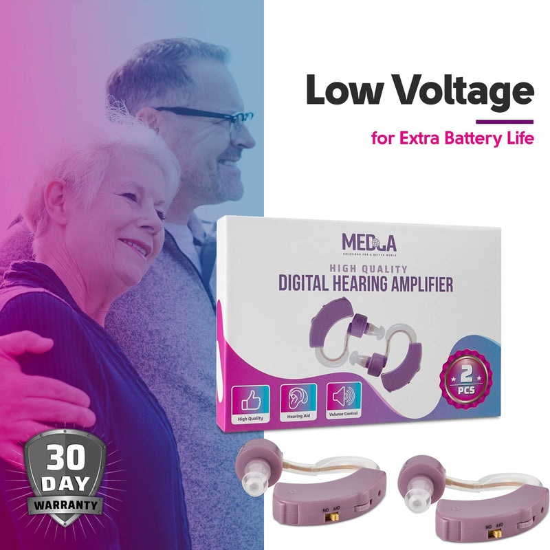 Digital Device - Set of 2 Small Devices, a Device with Noise Reducing Feature for Adults, Seniors & Women, Purple - BeesActive Australia