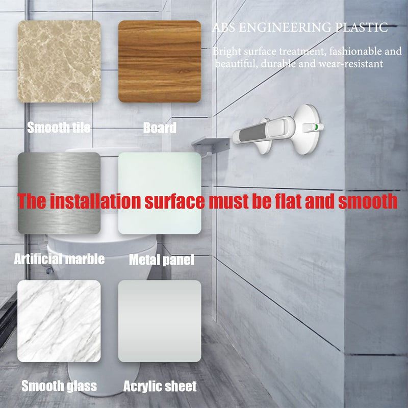Suction Bathroom Grab Rails for Elderly, Shower Handles for Elderly with Suction Cup and Suction Warning, Safety Hand Rails Disabled for Bathrooms, Grab Handles for Disabled, Portable Mobility Aids 1pcs - BeesActive Australia
