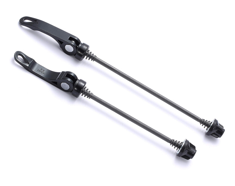 WILEY-001 Quick Release Axle Skewer Set - Front & Rear MTB-black - BeesActive Australia