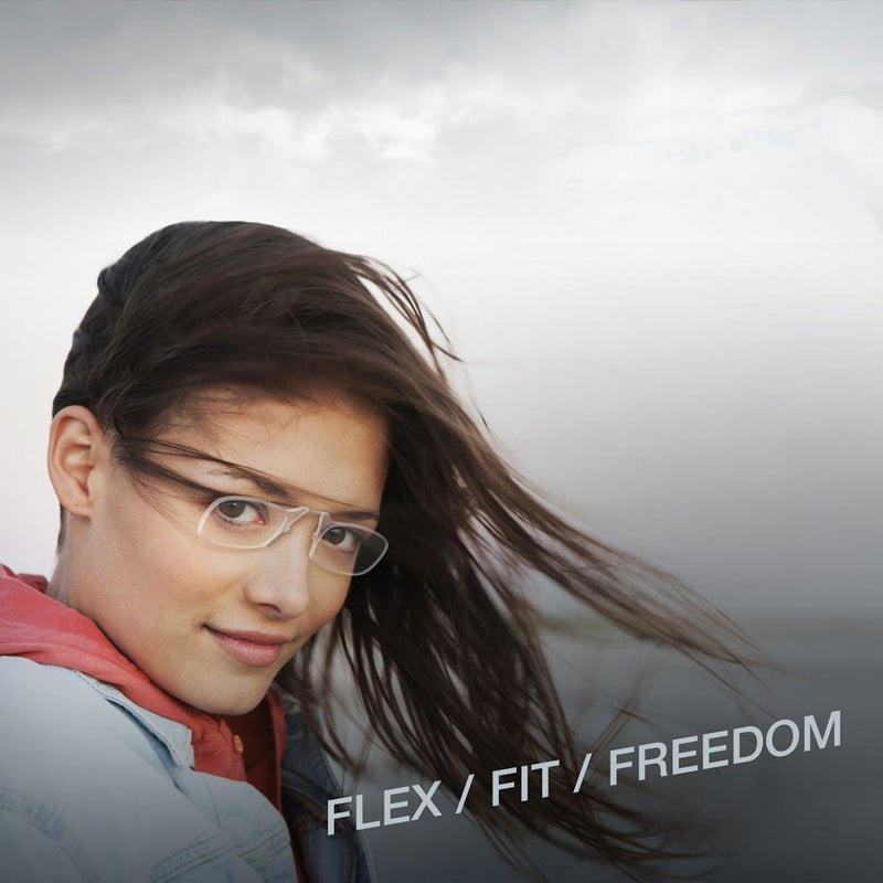 ThinOptics Reading Glasses 2.0 Clear Frames With Universal Compact Case - Compact Foldable Reading Glasses 2.0 Strength With Flex-Fit Technology - BeesActive Australia