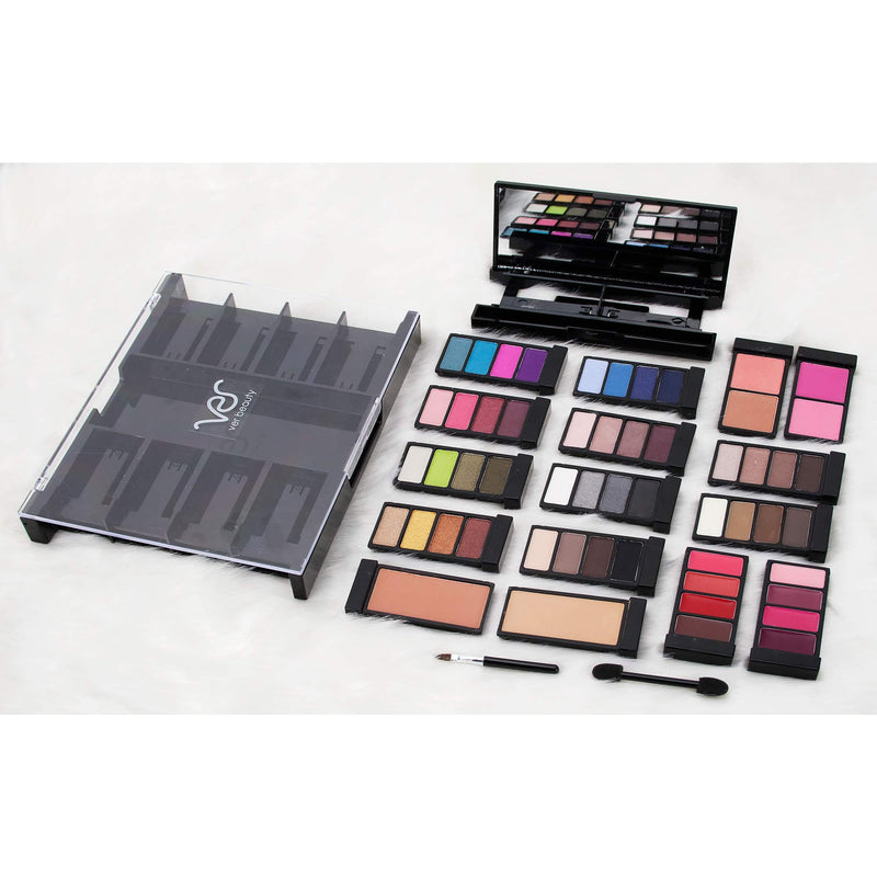 Ver Beauty 58pcs Makeup Gift Palette Set Kit Train Case With Travel Kit and - Vmk1702 - BeesActive Australia