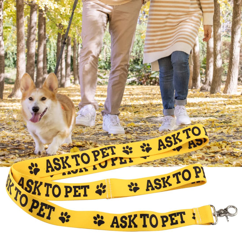 PWHAOO Dot Not Pet/Do Not Touch Me/Ask to Pet Nervous Dog Lead Shy Rescue Dog Gift Nervous Shy Dog Gift Ask To Pet Leash - BeesActive Australia