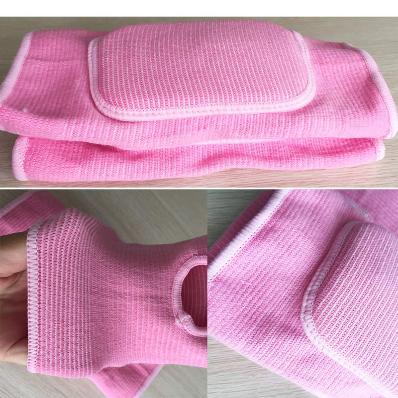 LUNA VOW 1 Pair Kids Protective Knee Pads Breathable Flexible Elastic Knee Sleeve Pad Support Protector for Volleyball, Dance (Pink, S for 3-10 Ages) - BeesActive Australia